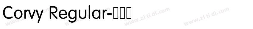 Corvy Regular字体转换 Corvy Regular字体转换
